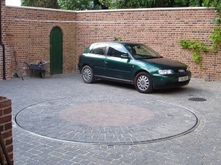 Block Paved Car Turntable